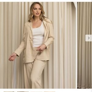 NWT Able Micah Drapey Blazer Oat
